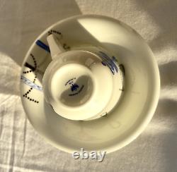 Imperial Porcelain St. Petersburg Hand-Painted Christmas Teacup & Saucer, New