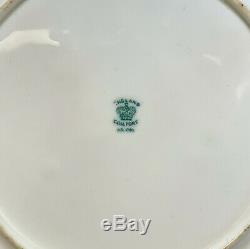 Incredibe Coalport England Hand Painted Porcelain Dessert Set for 8, Roses c1890