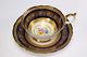 Incredible Hand Painted Cobalt Gold Enameled Aynsley Porcelain Cup And Saucer