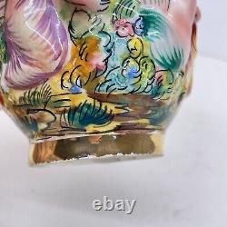 Italian Capodimonte Hand Painted Porcelain Vase 23.5 CM P1