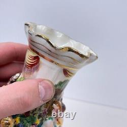 Italian Capodimonte Hand Painted Porcelain Vase 23.5 CM P1