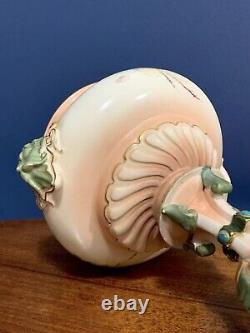 James Hadley Worcester Faience Lidded Chalice Pot Pourri Vase Figural Detail