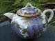 Japanese Fukagawa Porcelain Teapot Hand Painted In Lovely Colours Lovely Item