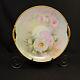 Kpm Plate 10 1//2 Silesia Krister Hand Painted Cabbage Roses Withgold 1904-1927