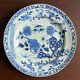 Kangxi (1662-1722) Chinese Antique Porcelain Blue And White Flowers Plate China