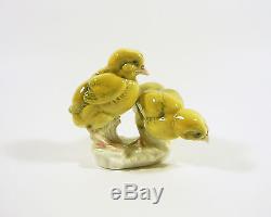 Karl Ens Pair Of Chicken Birds 4, Vintage Handpainted Porcelain Figurine