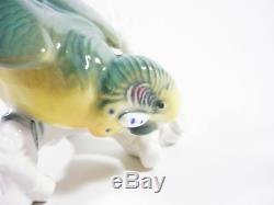 Karl Ens Popinjay Parrot Bird 6, Vintage Handpainted Porcelain Figurine