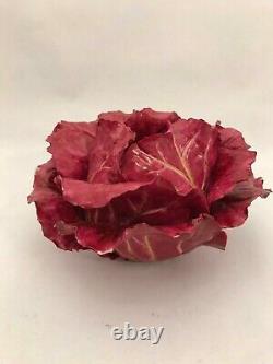 Katherine Houston Hand Painted Porcelain Red Cabbage