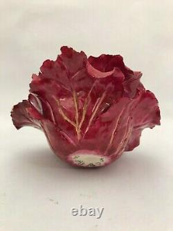 Katherine Houston Hand Painted Porcelain Red Cabbage