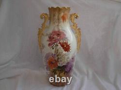 LIMOGES, ANTIQUE FRENCH HAND PAINTED PORCELAIN VASE, EARLY 20th CENTURY