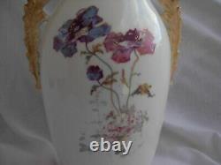 LIMOGES, ANTIQUE FRENCH HAND PAINTED PORCELAIN VASE, EARLY 20th CENTURY