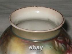 LOVELY ROYAL WORCESTER HADLEY VASE SCARCE ROSES HAND PAINTED 19th or EARLY 20th