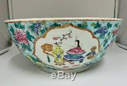 Large 18 th Century Chinese Porcelain Bowl circa 1765 Qianlong Period
