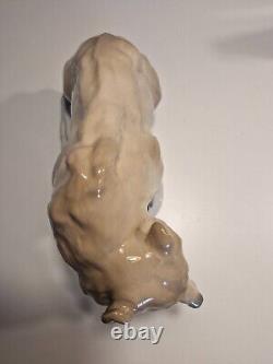 Large Hand-Painted Porcelain Amphora Figure of Bear, 1930s