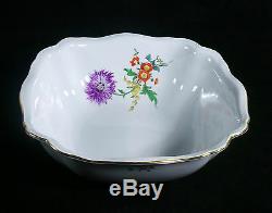 Large Meissen Hand Painted Porcelain Bowl Plate