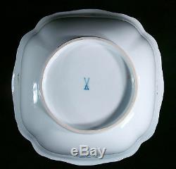 Large Meissen Hand Painted Porcelain Bowl Plate