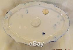 Large Sevres HAND PAINTED Porcelain Trinket Box, Lovers & Country Scenes