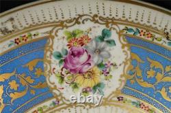 Large Vintage Hand Painted Sevres Style Porcelain Plaque Charger