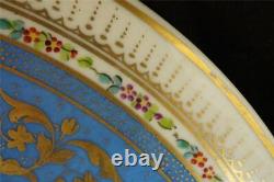 Large Vintage Hand Painted Sevres Style Porcelain Plaque Charger