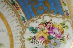 Large Vintage Hand Painted Sevres Style Porcelain Plaque Charger