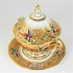 Le Tallec Paris Handpainted Porcelain Handled Covered Tureen & Charger