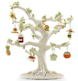 Lenox Autumn Favorites 10 Piece Mini Ornament Set Thanksgiving New (No Tree)