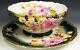 Limoges France Hand Painted Orchids Tray With Center Bowl