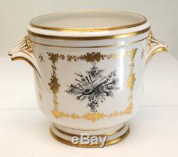 Limoges France Hand Painted Porcelain Cache Pot, circa 1920