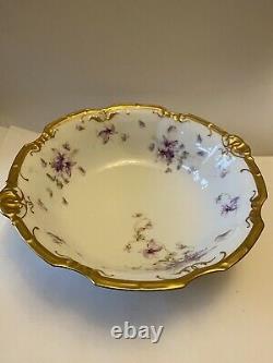 Limoges Ls&s Hand Painted Floral and gilt