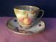 Lovely Cup & Saucer Hand Painted Fruit & Signed Malvern Studios Worcester