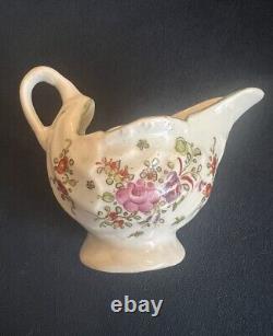 Lowestoft Hand Painted Polychrome Soft Paste Porcelain Creamer/Cream Boatc. 1775