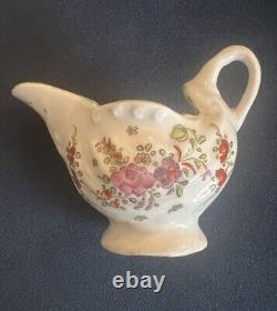 Lowestoft Hand Painted Polychrome Soft Paste Porcelain Creamer/Cream Boatc. 1775