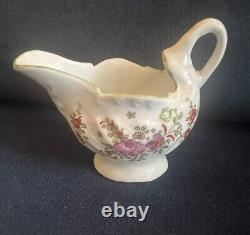 Lowestoft Hand Painted Polychrome Soft Paste Porcelain Creamer/Cream Boatc. 1775