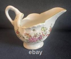 Lowestoft Hand Painted Polychrome Soft Paste Porcelain Creamer/Cream Boatc. 1775