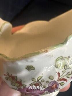 Lowestoft Hand Painted Polychrome Soft Paste Porcelain Creamer/Cream Boatc. 1775