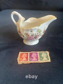 Lowestoft Hand Painted Polychrome Soft Paste Porcelain Creamer/Cream Boatc. 1775