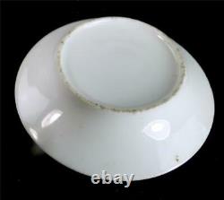 M017 Antique Old Paris Porcelain Miniature Gold Hand Painted Cup & Saucer