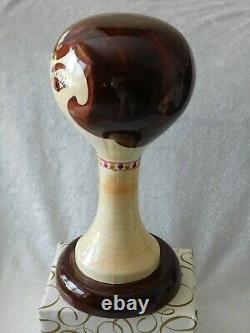 MCM STANGL Ceramic Mannequin Head Hat Wig Stand Brunette 15 Limited 60's EUC