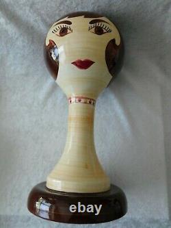 MCM STANGL Ceramic Mannequin Head Hat Wig Stand Brunette 15 Limited 60's EUC