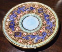 Majolica Taormina Hand painted Porcelain Tea Cup and Saucer Sicily Italy Rare