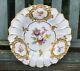 Meissen Gilded Charger Plate Hand Painted Flowers Moulded Circa 1924-1934