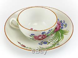 Meissen (Marcolini) Porcelain Cup & Saucer, c1800 Century Hand Painted