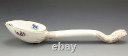 Meissen Porcelain Hand Painted Floral 8.5 Spoon 1st Quality