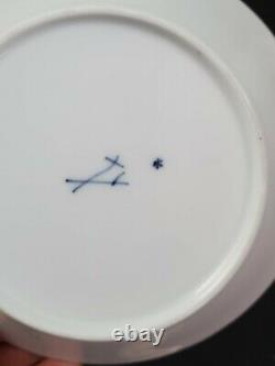 Meissen Porcelain Hand Painted Philosophers Sophocles Homer Cup and Saucer