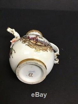Meissen Porcelain Handpainted Teapot