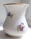 Meissen Porcelain Vase With Hand Painted Flowers Sprigs Double Sword Mark 6.3 Cm