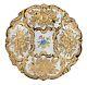 Meissen Porcelain Hand Painted And Gilded Deep Plate, Diameter 30,5cm