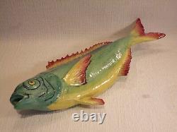 Minton Archive Collection Hand Painted Porcelain Majolica Style Fish 2001