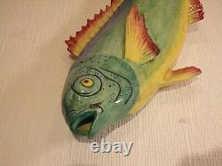 Minton Archive Collection Hand Painted Porcelain Majolica Style Fish 2001