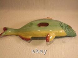 Minton Archive Collection Hand Painted Porcelain Majolica Style Fish 2001